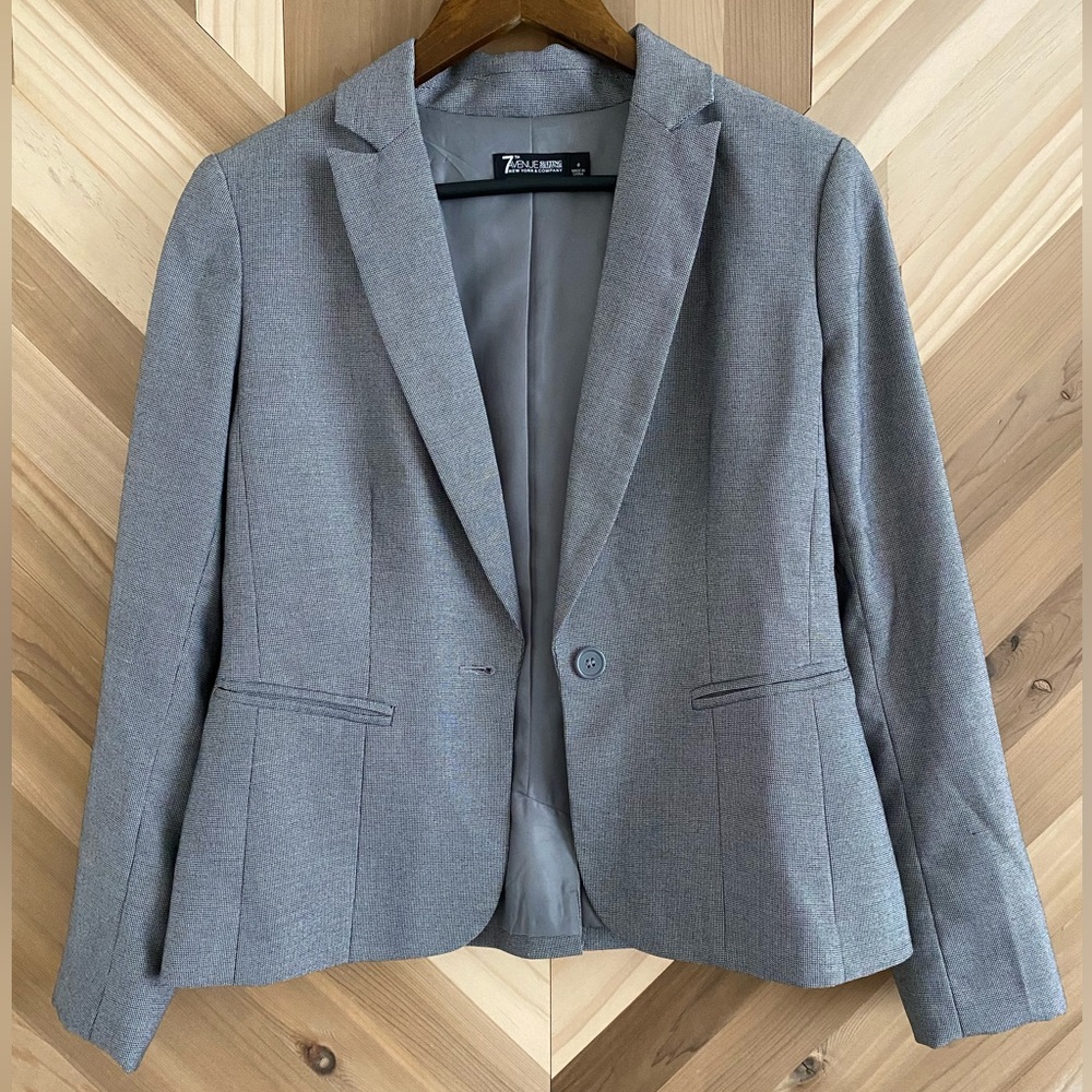 Gray New York and Company Blazer